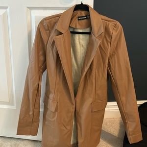 Pretty Little Things Leather Coat